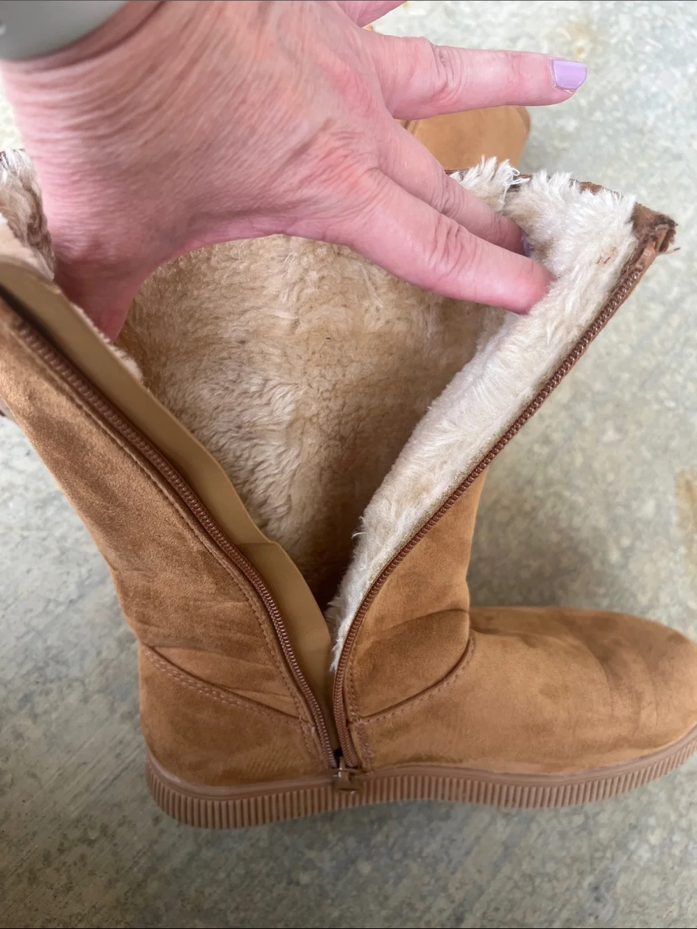 Cat and Jack Girl’s Light Brown Boots